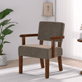 thumbnail image 2 of FAGAGA Mid Century Modern Accent Chair, Upholstered Oversized Chair for Living Room,Brown, 2 of 7