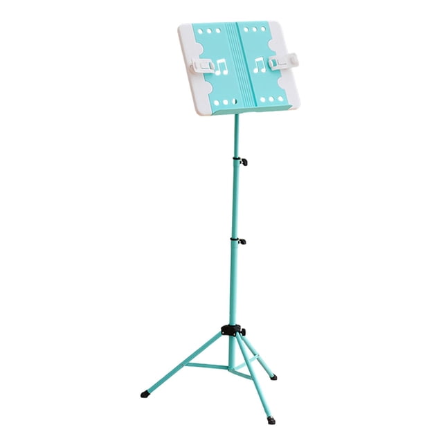 Atril para partituras Hugo soporte para libros de música ligero estable portátil ajustable azul