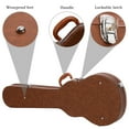 thumbnail image 2 of Glarry Electric Guitar Hard Case for GLP Style Guitar, Microgroove Bulge Surface, Brown, 2 of 19