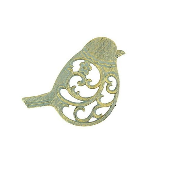 Handcrafted Model Ships K-0900-Bronze Antique Seaworn Bronze Cast Iron Bird Trivet 8&Quot;