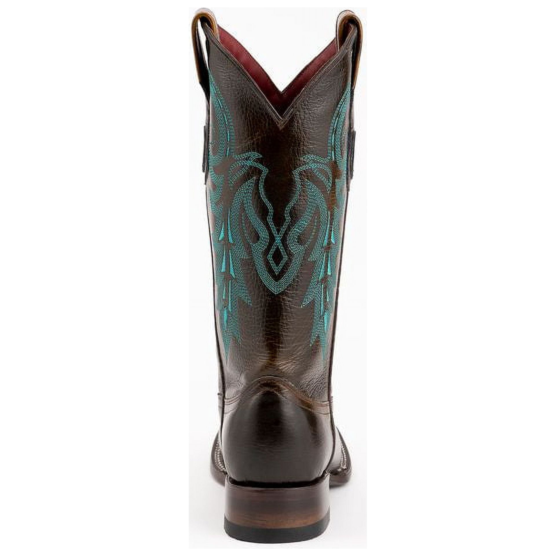 Ferrini Men\'s Chocolate Turquoise Western Boot - Broad Square Toe 11 D - 1269350 Ferrini Men main image 3