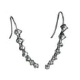 thumbnail image 2 of TIMIFIS Earrings 1Pair Rhinestone Crystal Earrings Ear Hook Stud Jewelry Sliver ummer, 2 of 4