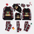 thumbnail image 1 of Pijamas familiares navideños a juego, Let's Get Lit Christams en julio, conjuntos de pijamas negros de manga larga, 1 of 4