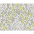 thumbnail image 1 of Flock 4 , Charmant Baroque Fleur Rayée Brillante Rouleau de Papier Peint Blanc Embossé, 1 of 2