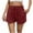 Wine, variant on Cotton Linen Shorts for Women Summer Casual High Waisted Wide Leg Drawstring Beach Shorts Loose Comfy Fashion Outfits