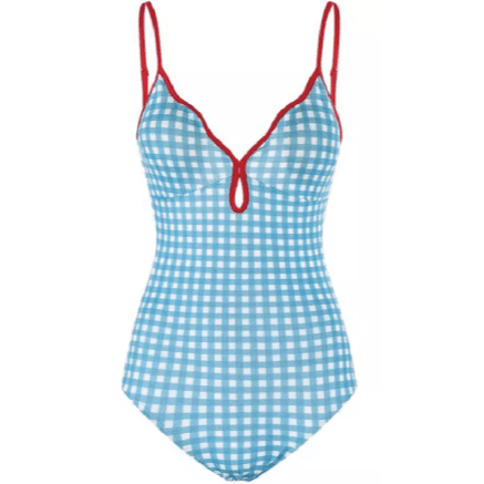 her&kids Swimwear,Women Swimsuit Swimwear Scoop Neck Low Back Bathing Suit（L）