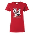 thumbnail image 2 of Wild Bobby, If It's Not an Alaskan Malamute It's Just a Dog Gift, Women Graphic Tee, Red, Medium, 2 of 4