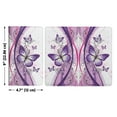 thumbnail image 3 of WIRESTER 4.7 x 9 Inch Server Book for Waitress, Waiter Wallet with Zipper Pocket & Magnetic Closure, Restaurant Waitstaff Organizer – 2 Tone Purple Butterfly, 3 of 6