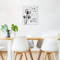 thumbnail image 3 of Black Dandelion Butterfly Wall Art Country Botanical Pictures Wall Decor Inspirational Quotes Canvas Wall Art Decor for Bathroom Bedroom Living Room Home Decoration Framed Ready to Hang,12x16inch, 3 of 5