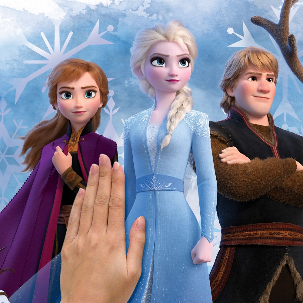 Roommates Disney Frozen Group Extra Large Peel and Stick Wall Decals, 35.92 in x 25.43 in, Blue