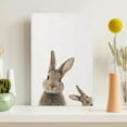 thumbnail image 3 of WFSposter Rabbit Canvas Wall Art Cute Animal Artwork Nursery Bunny Picture Baby Animal Painting Funny Animal Art Print Bunny Rabbit Wall Art Watercolor Nursery Print Bunny Poster for Girls Room, 3 of 7