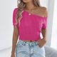 thumbnail image 1 of mfyjkho Tops Para Hacer Ejercicio Para Mujer, Blusa Informal De Manga Corta Con Cuello Redondo, Holgada Y Lisa, Para Mujer Tops Para Salir Para Mujer Xl, 1 of 8