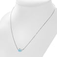 thumbnail image 4 of My Daily Styles 925 Sterling Silver Ocean Whale Shaped Pendant Necklace with Pink Enamel (Blue), 4 of 6