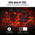 thumbnail image 3 of Heavy Duty Folding Campfire Grill 22.4 Inch Portable Steel Mesh Grate with Legs and Carrying Bag for Outdoor Open Flame Cooking, 3 of 6