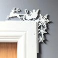 thumbnail image 1 of Adorno de metal para puerta de Navidad, adorno de metal para puerta de Navidad 2024, decoración navideña para el hogar, adorno de pared para ventana de vidrio con forma de reno de la Natividad, adorno, 1 of 6