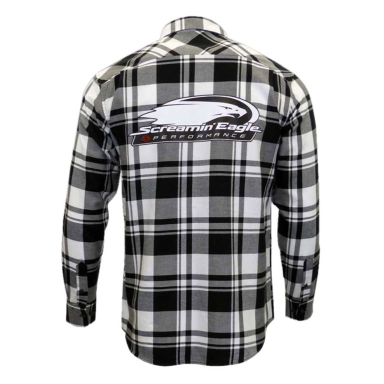 Harley-Davidson Mens Screamin' Eagle Plaid Flannel Woven Long Sleeve Shirt  (3XL), Harley Davidson