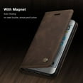 thumbnail image 4 of iPhone 6s Wallet Case, iPhone 6 Case,Shockproof Premium Leather Magnetic Flip Folio Stand Protective Cover,Coffee, 4 of 9