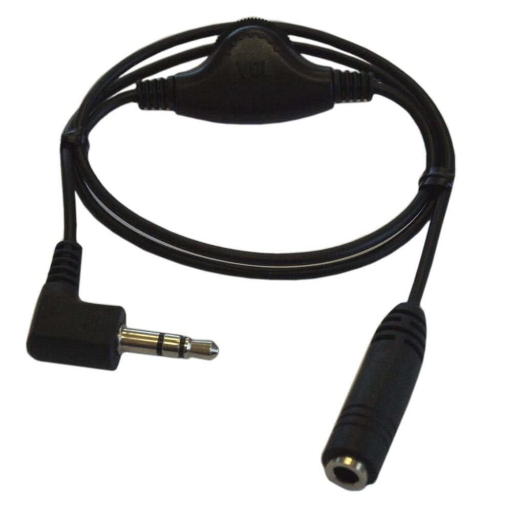 MyCableMart 3.5mm In_Line Volume Control for Headphone_ 10in_ Black