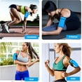 thumbnail image 2 of ZWHong Running Phone Holder, Universal Phone Armband for iPhone & Samsung, Workout Phone Holder with Arm Band, Secure Running Armband for Men & Women, Gym Exercise Phone Sleeve（blue）, 2 of 6