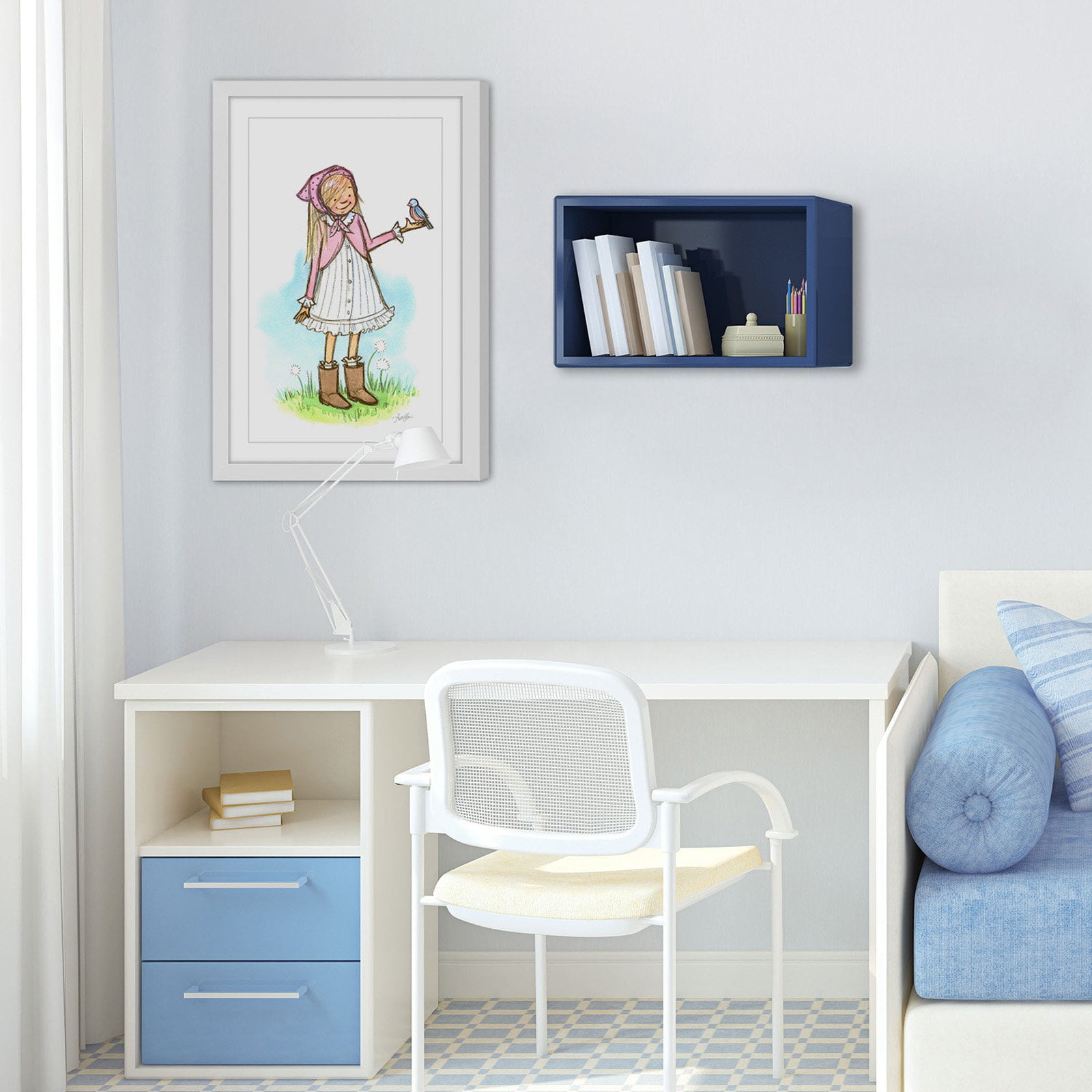 Marmont Hill Bluebird Framed Wall Art