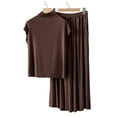 thumbnail image 2 of Dianli PJs Loungewear Loose Fit Round Neck Short Sleeve Top And Long Pants Thermal Cozy Thickened Soft Warm Homewear Winter Pajama Set Relaxed Fit Nightwear Loungewear, 2 of 7