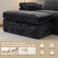 thumbnail image 3 of Doubleslee Sectional Sofa, 110 Inch U-Shaped Cloud Boneless Couch, No Assembly Required, One Box, OEKO-TEX, Dark Gray, 3 of 13