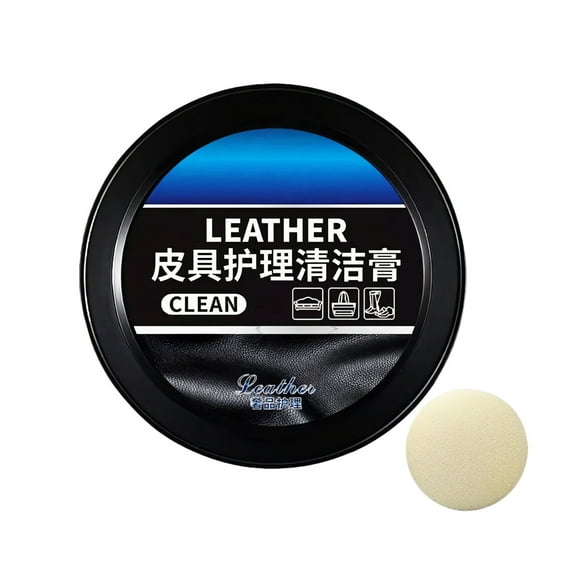 Lilixerw Cleaning Leather Cream,with One Sponge Wipe,Leather Cleaning & Care Cream,Perfect Cleaning and Nourishing Cream for Fine Smooth Leather