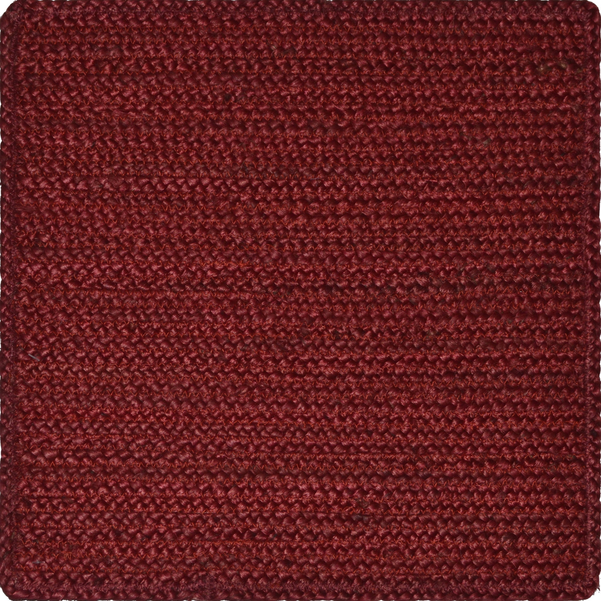 Better Homes & Gardens Jute Braid 14" Square Red Placemat