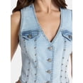 thumbnail image 4 of Madden NYC Women's Studded Vest, Sizes XXS-XXL, 4 of 5