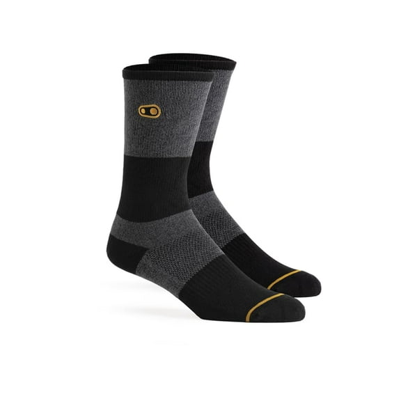 Crankbrothers Icon MTB Casual Chaussettes, Gris/Noir, Taille Unique Mixte