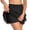Black, variant on Womens Lace Mini Skirt, Y2K Lace Ruffle Layered Skirt with Shorts, A-Line Cute Tired Skorts, High Waist Cake Skirt White,S