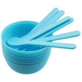 thumbnail image 1 of 6PCS Reusable PP Plastic DIY Slime Glue Mixing Bowl Set with Spoons, 1 of 5