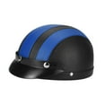 thumbnail image 1 of Casco de Bicicleta PU Cuero Absorción de Choque Transpirable Casco de Patineta Portátil de Verano para Motos para Patinar Bicicleta de Montaña Azul negro, 1 of 8