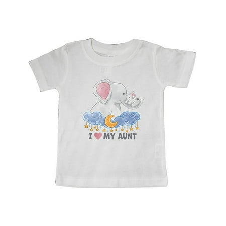

Inktastic I Love My Aunt Elephant Family Gift Baby Boy or Baby Girl T-Shirt