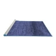thumbnail image 2 of Ahgly Company Machine Washable Indoor Rectangle Abstract Blue Contemporary Area Rugs, 2' x 4', 2 of 4