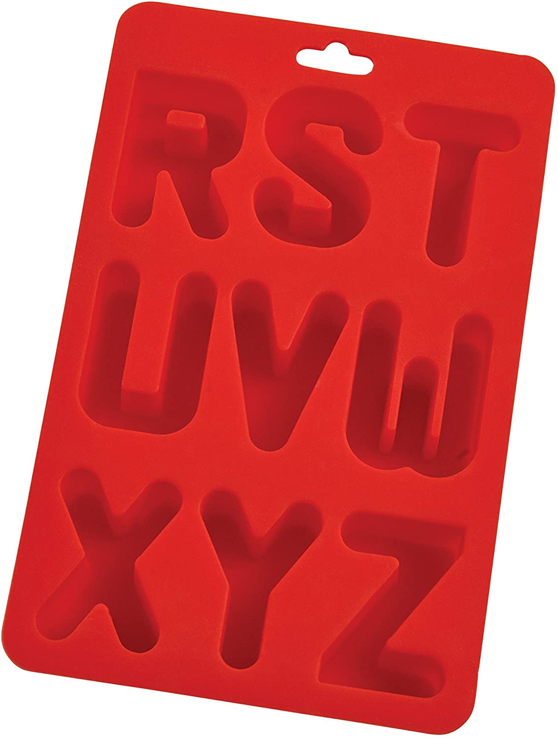 HIC Harold Import Co. Eat Your Words Ice Cube Tray Baking Mold 43819, Non-Stick Silicone, FDA Approved, Makes 26 Letters, Set of 3