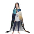 thumbnail image 3 of Honeii Vintage Starry Sky Labrador A Print Poncho Cape, Cloak Coat, Snuggly Hooded Wearable Blanket, Hooded Cape For Teenagers,Halloween Costumes-Large, 3 of 7