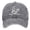Grey, variant on Visor Cap for Outdoor Casual Wear Washed Baseball Hat with French Embroidery for Everyday Leisure and Street Style