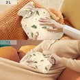 thumbnail image 6 of 2L Hot Water Bottle with Soft Velvet Cover PVC Hot Water Bag for Pain Relief Long-Lasting Warmth White Daisy Pattern, 6 of 8