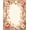 Coral, Pattern 3, variant on ODIKA 4'x6' Machine Washable Non-Slip Area Rug, Tropical Bloom Exotic Floral High Traffic Rug, Coral, 222442