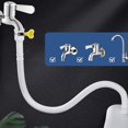 thumbnail image 4 of CNKOO Washing Machine Water Pipe Hose Faucet Pipe Air Conditioning Drain Pipe Faucet Extension Connector Hose For Bathroom Kitchen 1m, 4 of 8