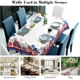 thumbnail image 3 of 4th of July Table Cloth, Rectangle Patriotic Memorial Day Independence Day Tablecloth, Stain Resistance Water Repellent Wrinkle-Free for Party Picnic Dinner Decor, 60x84 Inch(Truck), 3 of 5