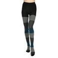 thumbnail image 4 of MeMoi Gradient Stripes Sweater Tights - Womens - Female, Small/Medium, Blue Coral, 4 of 7
