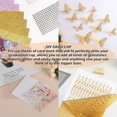 thumbnail image 4 of shiyou-Graduation Grad Cap Decorations Construction Paper 12 Pcs with 50 Adhesive Dots, 4 Sheets Adhesive Glitter Alphabet Stickers, 2007 Pcs of Rhinestone Stickers & 36 Pcs 3D Butterfly (Gold), 4 of 4