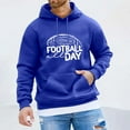 thumbnail image 1 of WILLBEST Sudaderas De Hombre Men Rugby Printed Pocket Drawstring Hooded Sweatshirt Casual Loose Comfortable Business Sweatshirt Grande, 1 of 3