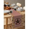 thumbnail image 2 of Table Runner Dresser Scarf 13 x 60 Inch Country Star Sunflower Texas Star Vintage Red Plaid Table Runners Non-Slip Heat Kitchen Dining Table Decor for Indoor Outdoor Home Party Decoration, 2 of 7