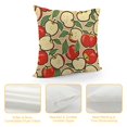 thumbnail image 4 of YINGXI Decorative Throw Pillow Case, Modern Fruit from Abstract Drawing Look, Couch Bedroom Living Room , Green Beige and Red 22x22in, 4 of 5