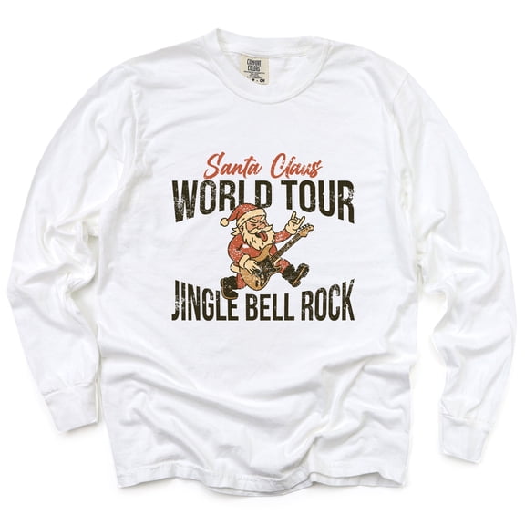 Jingle Bell Rock World Tour - Women's Garment Dyed Long Sleeve