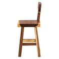 thumbnail image 6 of bali & pari Luli Suar Wood Counter Stool - Handcrafted Solid Wood Stool, 6 of 6