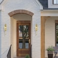thumbnail image 4 of Farol de pared exterior Livex Lighting 2112-02 de latón pulido, 4 of 6